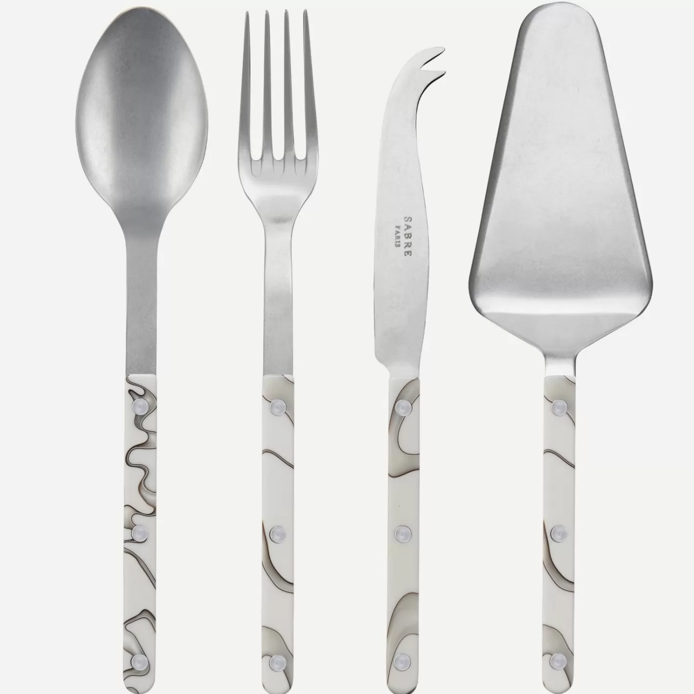 Sabre Paris Set Of 4 Must-Have Serving Pieces>Bistrot Vintage Dune, Ivory