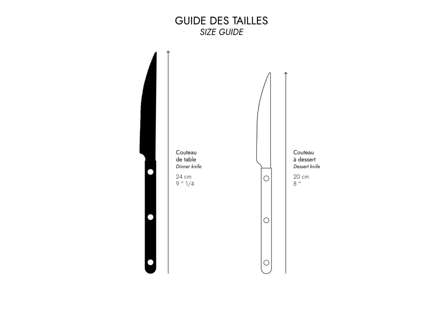 Sabre Paris Dinner Knife>Bistrot Vintage Dune, Ivory