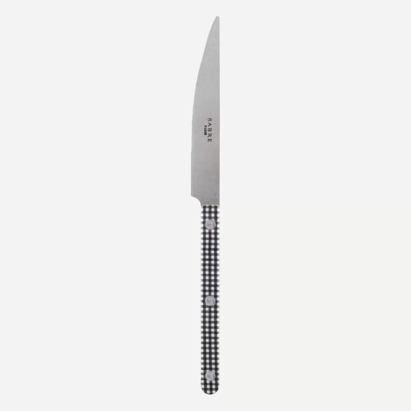 Sabre Paris Dinner Knife>Bistrot Vintage Gingham, Black