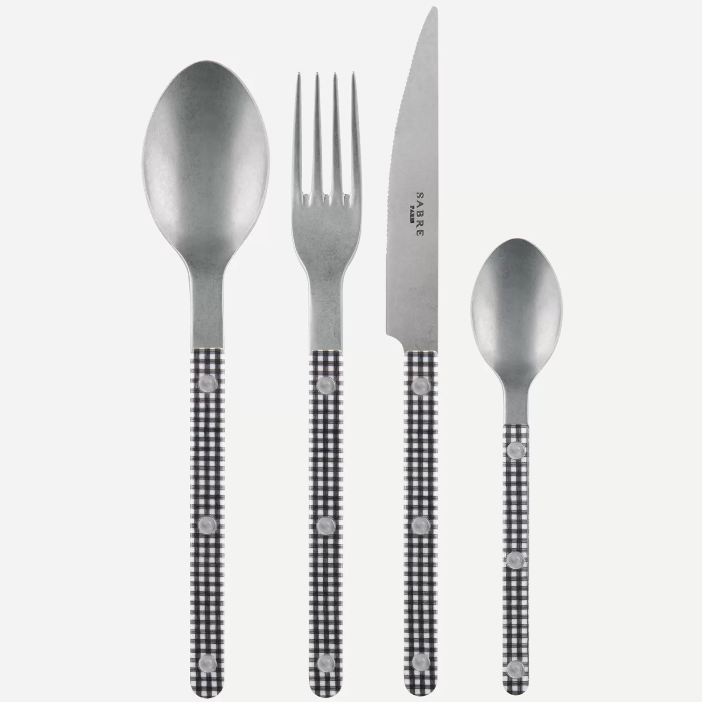 Sabre Paris Set Of 4 Pieces>Bistrot Vintage Gingham, Black