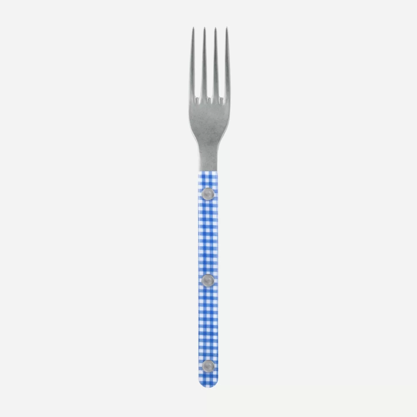 Sabre Paris Small Fork>Bistrot Vintage Gingham, Blue
