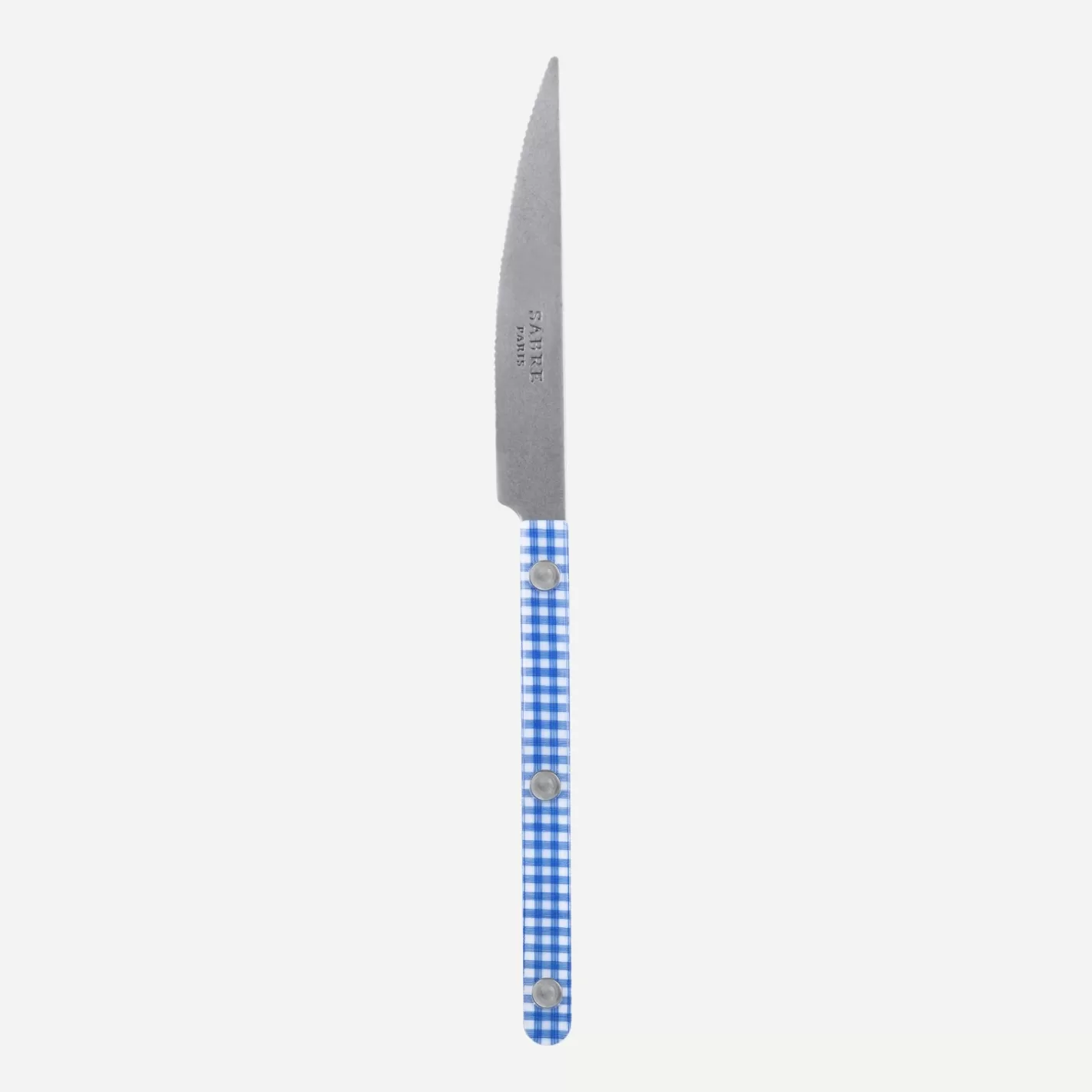 Sabre Paris Dessert Knife>Bistrot Vintage Gingham, Blue