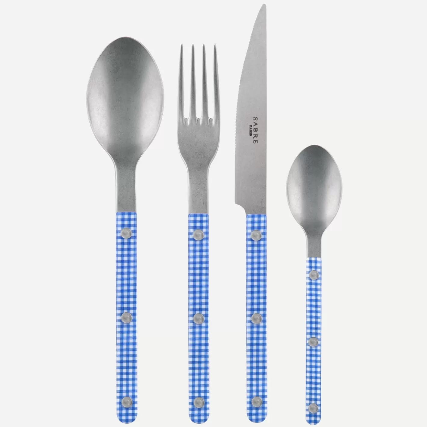 Sabre Paris Set Of 4 Pieces>Bistrot Vintage Gingham, Blue