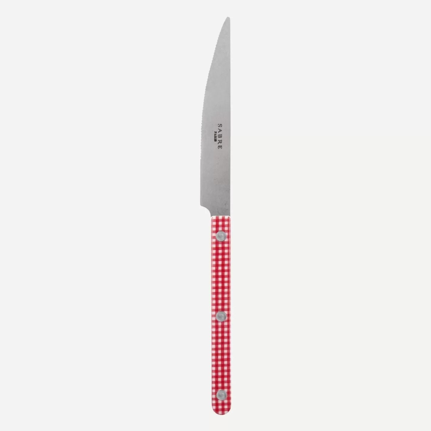 Sabre Paris Dinner Knife>Bistrot Vintage Gingham, Red
