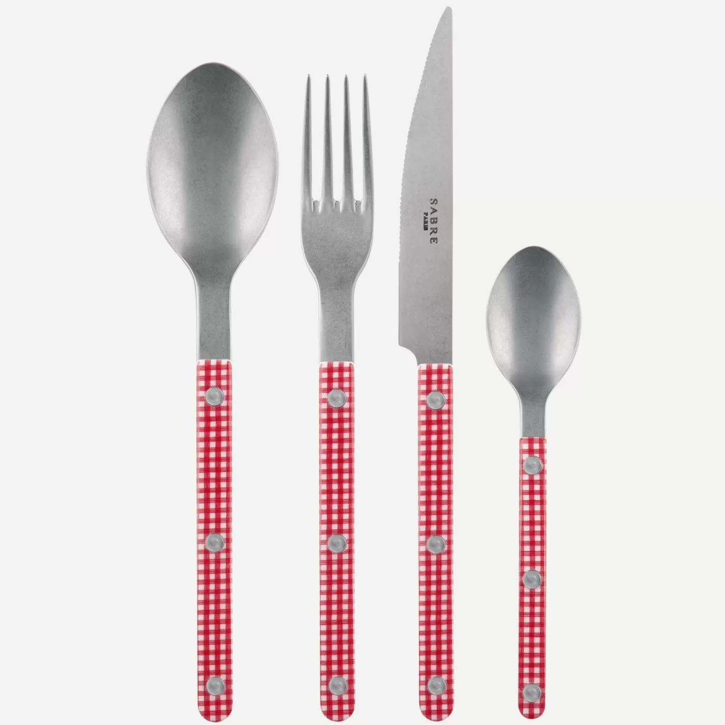 Sabre Paris Set Of 4 Pieces>Bistrot Vintage Gingham, Red