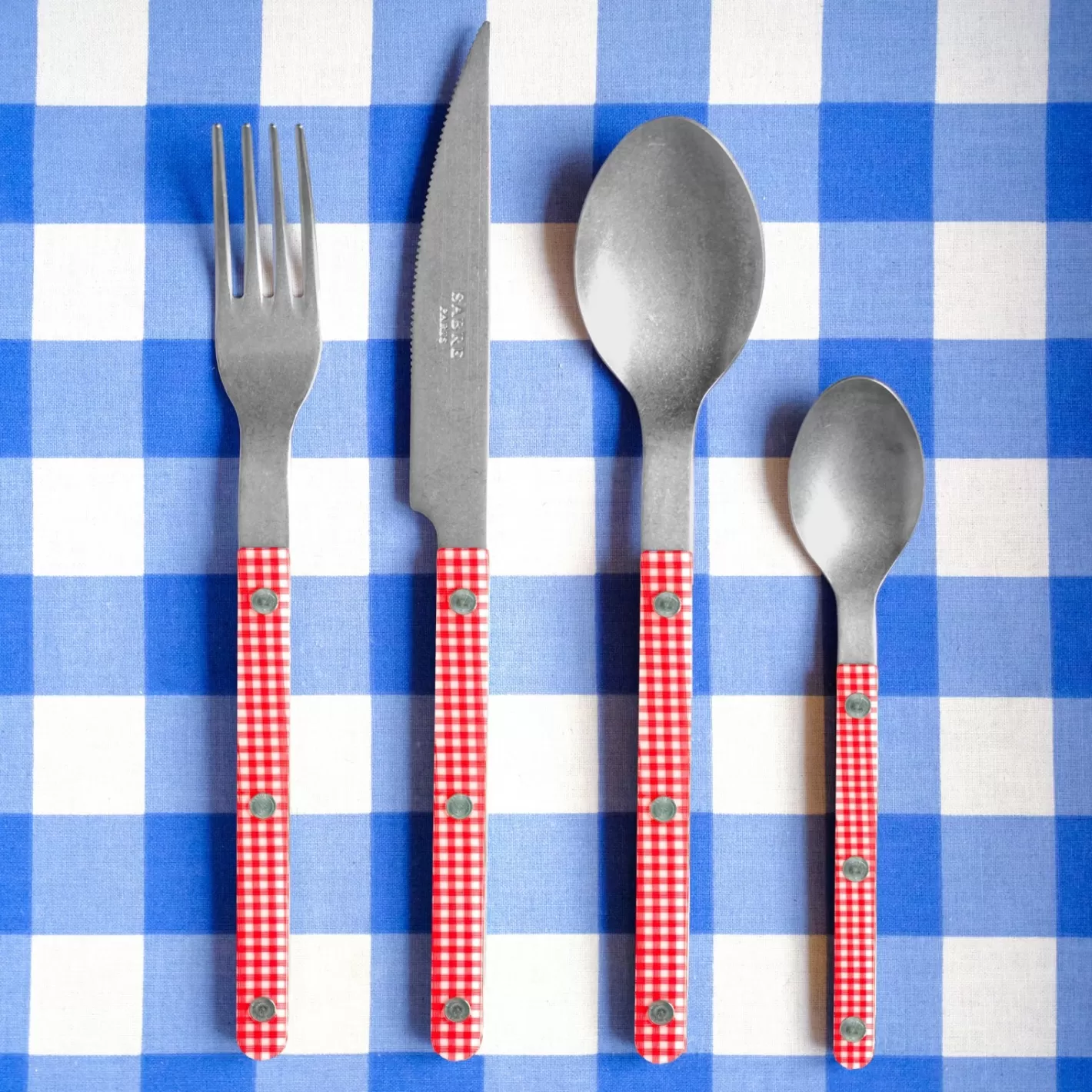 Sabre Paris Set Of 4 Pieces>Bistrot Vintage Gingham, Red