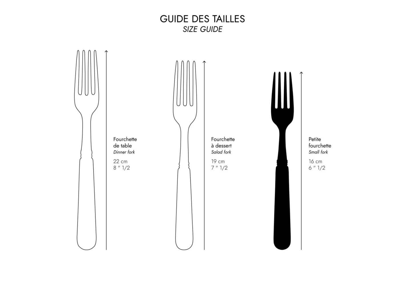 Sabre Paris Small Fork>Bistrot Vintage Horn, Faux Horn