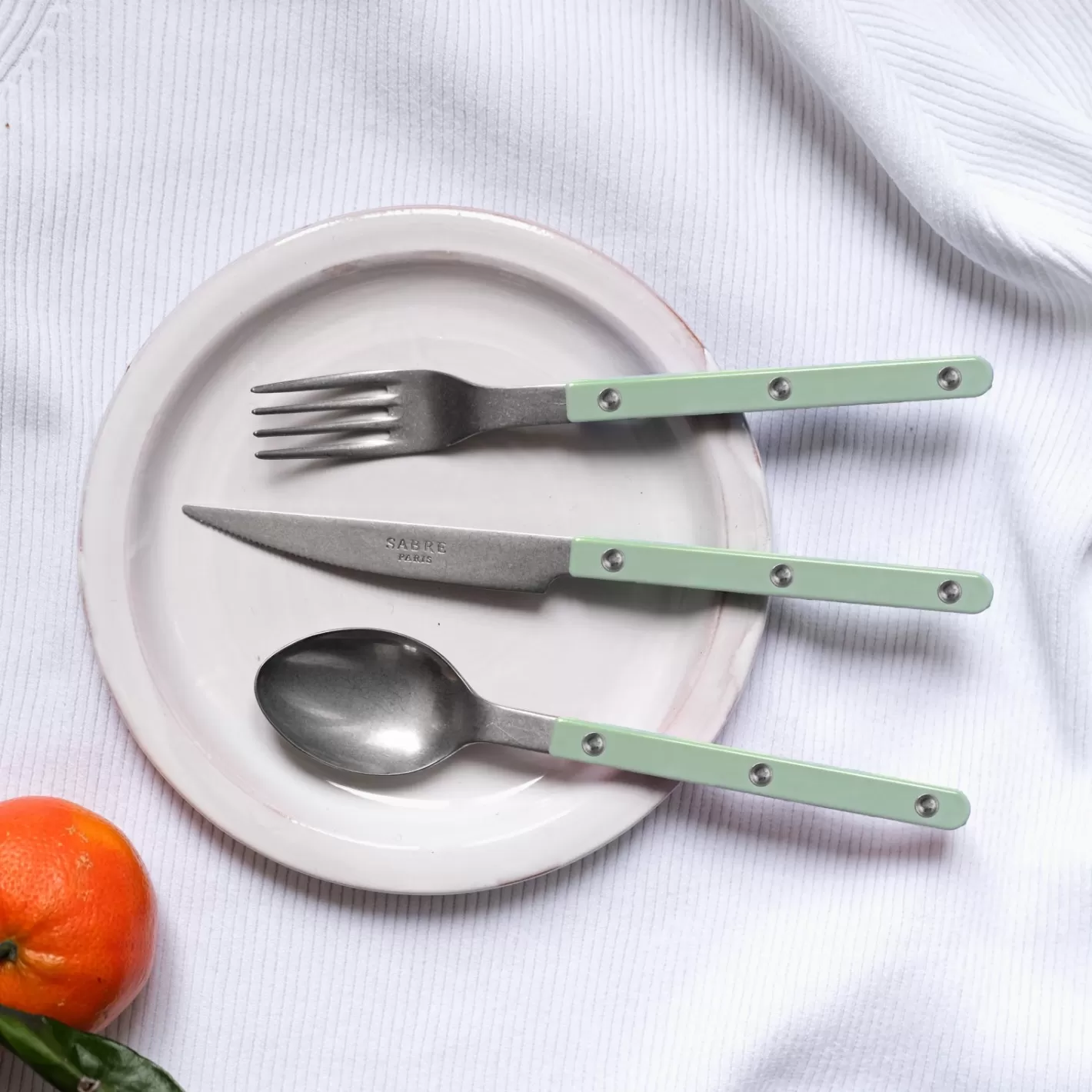Sabre Paris Dessert Knife>Bistrot Vintage Solid, Asparagus