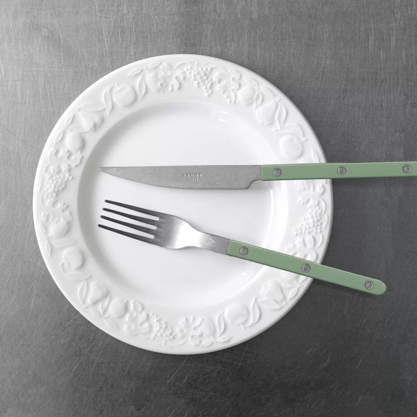 Sabre Paris Set Of 4 Pieces>Bistrot Vintage Solid, Asparagus