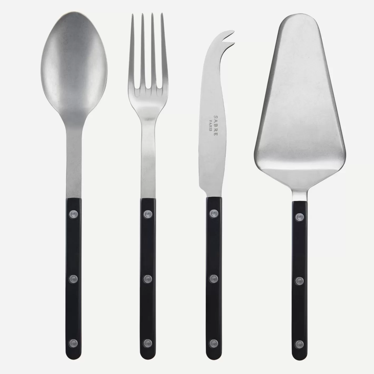 Sabre Paris Set Of 4 Must-Have Serving Pieces>Bistrot Vintage Solid, Black
