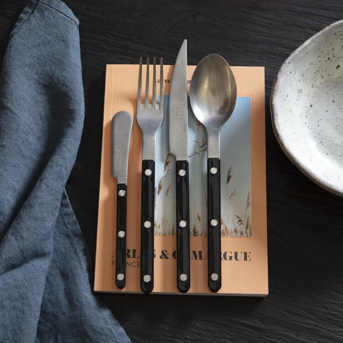Sabre Paris Set Of 5 Pieces>Bistrot Vintage Solid, Black