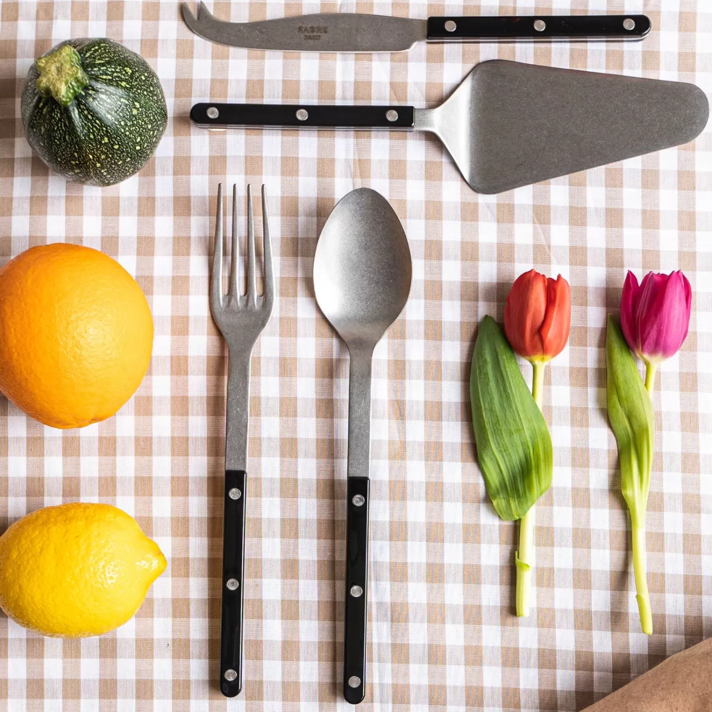 Sabre Paris Set Of 4 Must-Have Serving Pieces>Bistrot Vintage Solid, Black