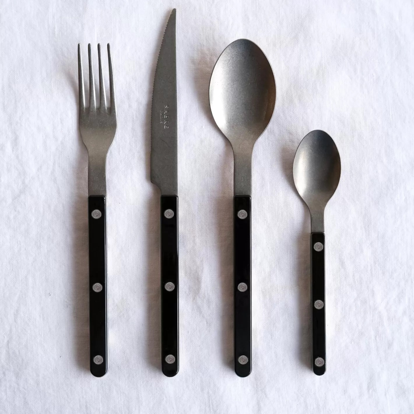 Sabre Paris Teaspoon>Bistrot Vintage Solid, Black