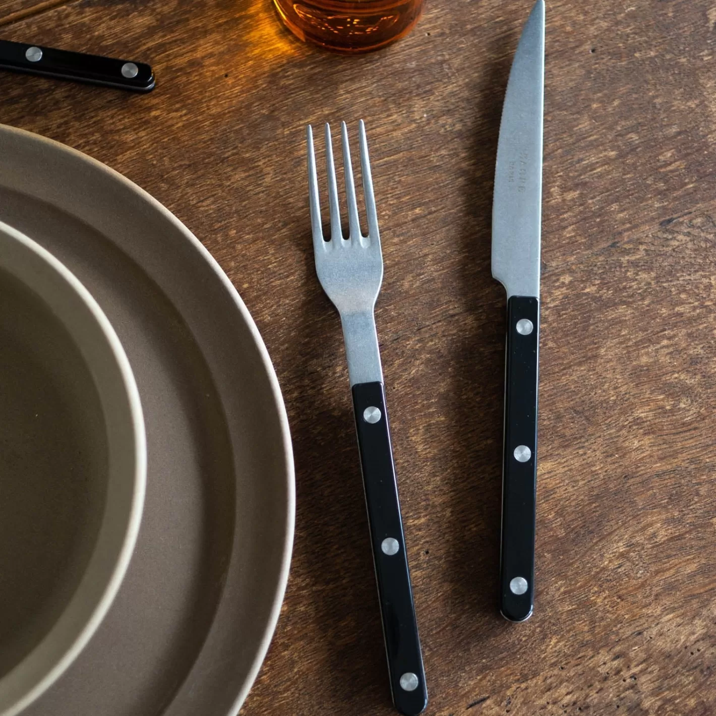 Sabre Paris Dinner Knife>Bistrot Vintage Solid, Black