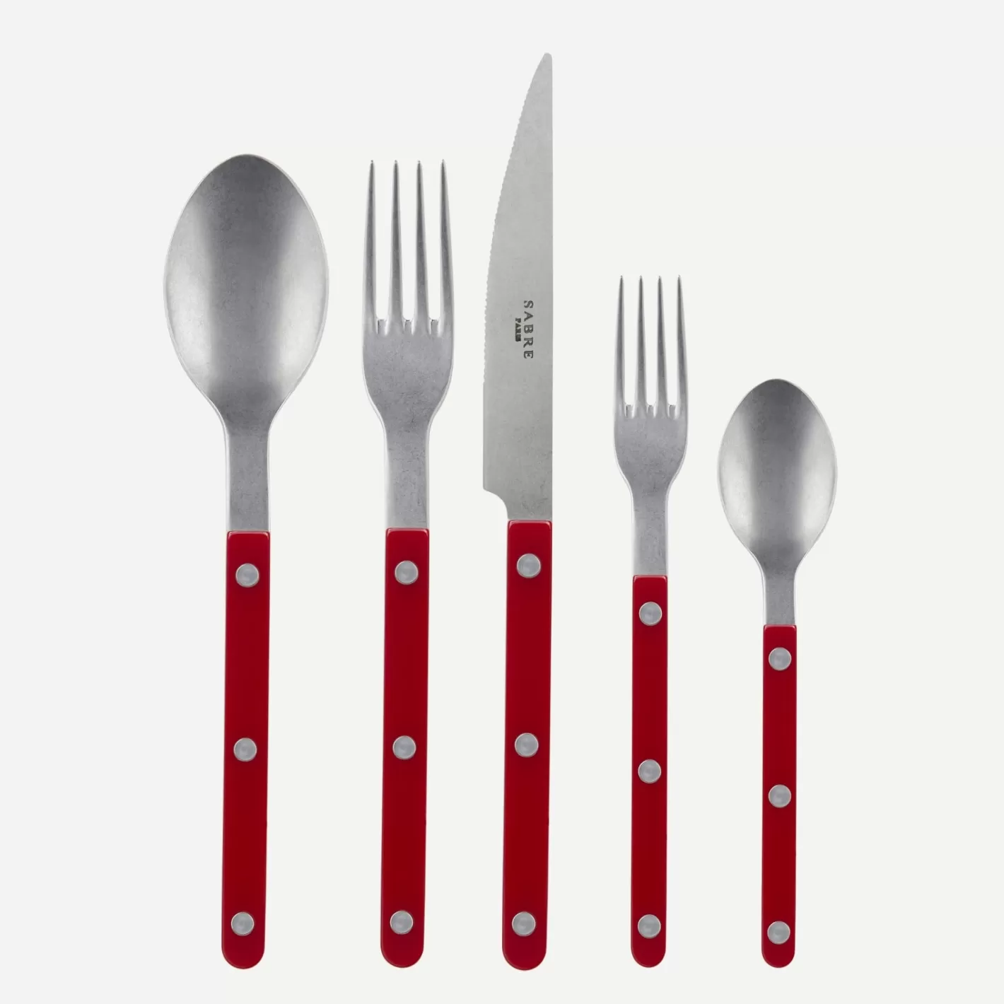 Sabre Paris Set Of 5 Pieces>Bistrot Vintage Solid, Burgundy