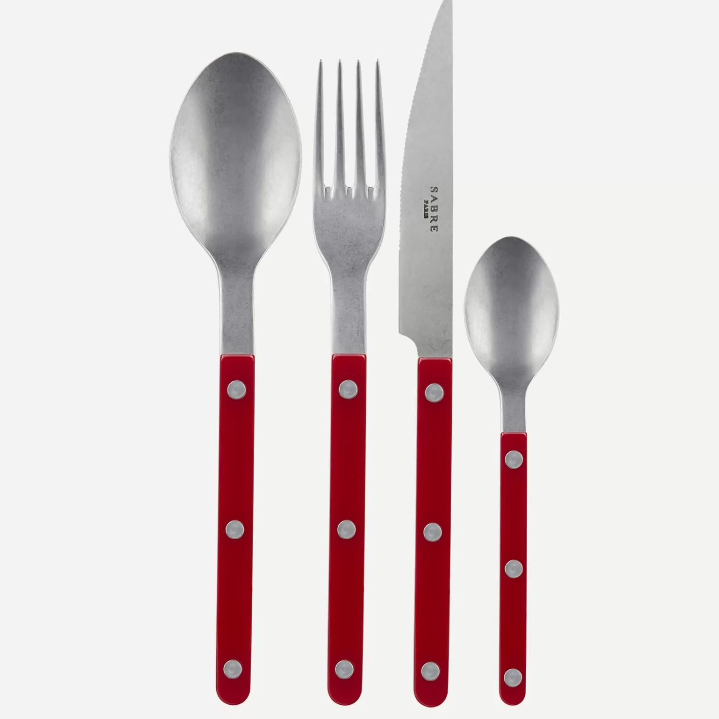 Sabre Paris Set Of 4 Pieces>Bistrot Vintage Solid, Burgundy