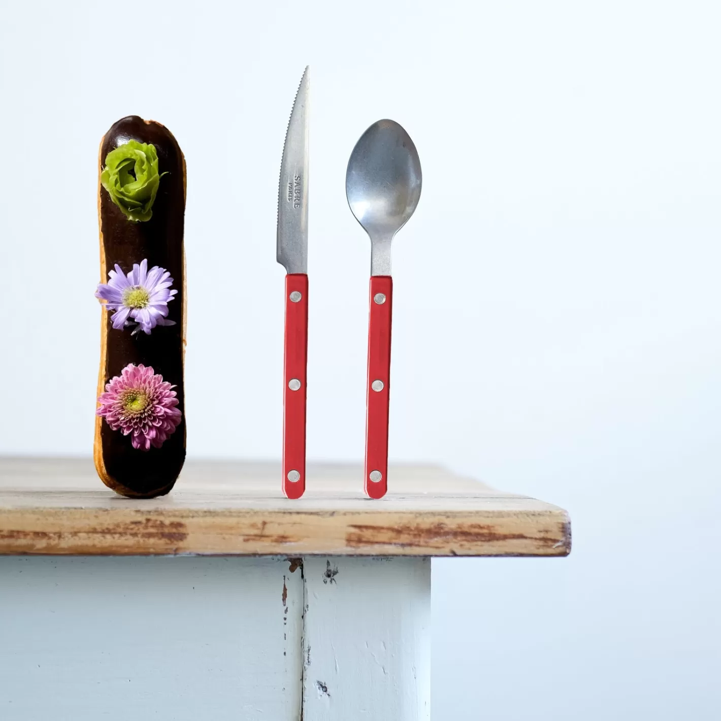 Sabre Paris Dessert Knife>Bistrot Vintage Solid, Burgundy