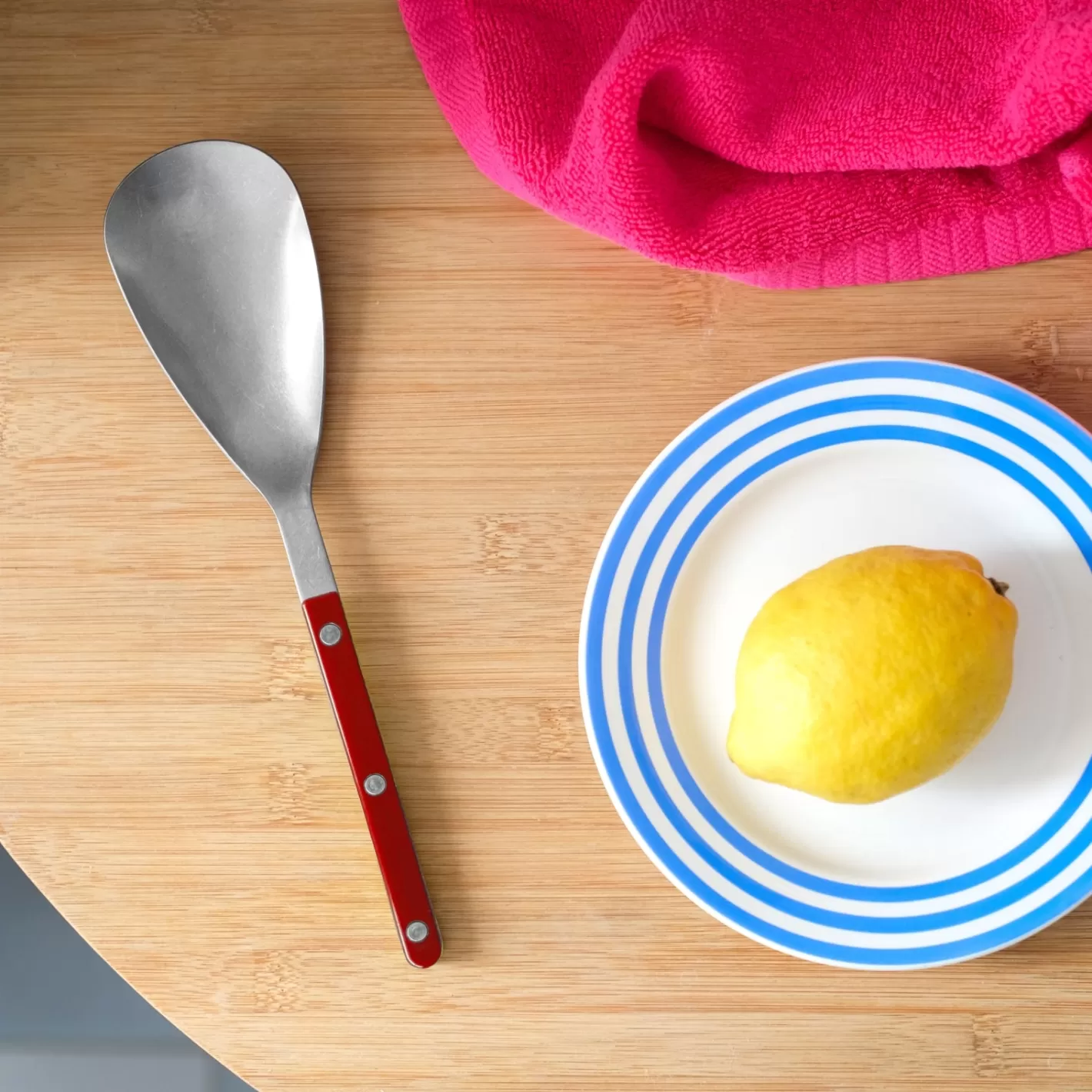 Sabre Paris Rice Spoon>Bistrot Vintage Solid, Burgundy