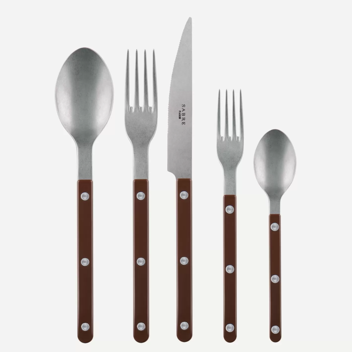 Sabre Paris Set Of 5 Pieces>Bistrot Vintage Solid, Chocolate