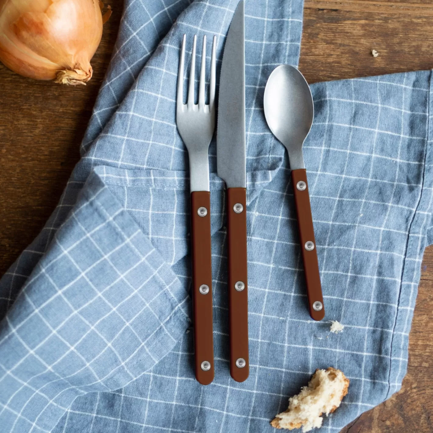 Sabre Paris Set Of 5 Pieces>Bistrot Vintage Solid, Chocolate