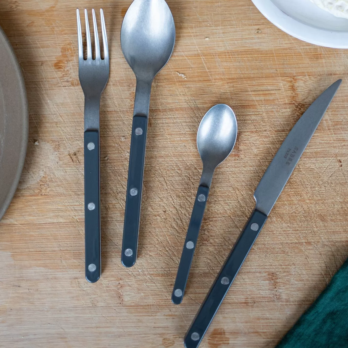 Sabre Paris Soup Spoon>Bistrot Vintage Solid, Dark grey
