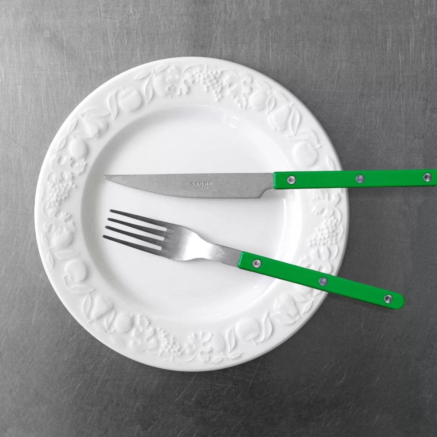 Sabre Paris Dinner Knife>Bistrot Vintage Solid, Garden green