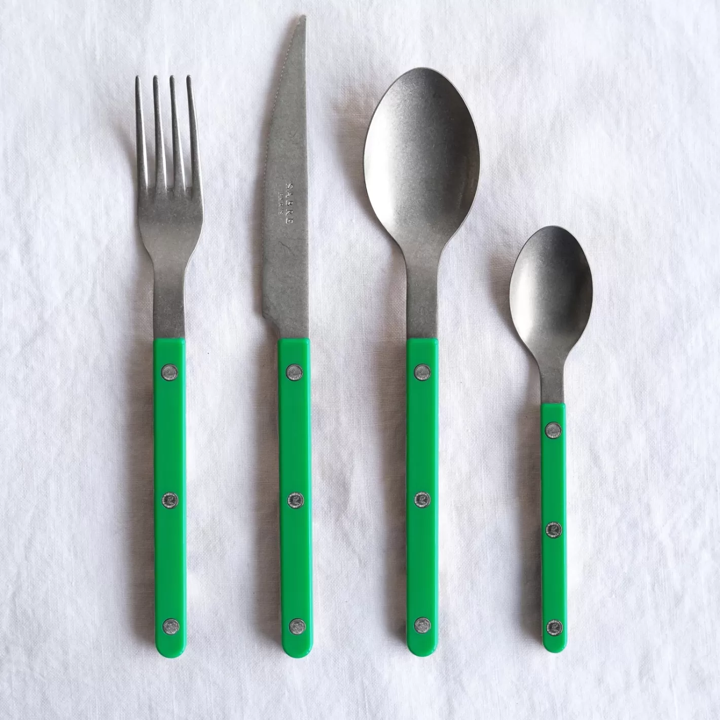 Sabre Paris Dinner Knife>Bistrot Vintage Solid, Garden green