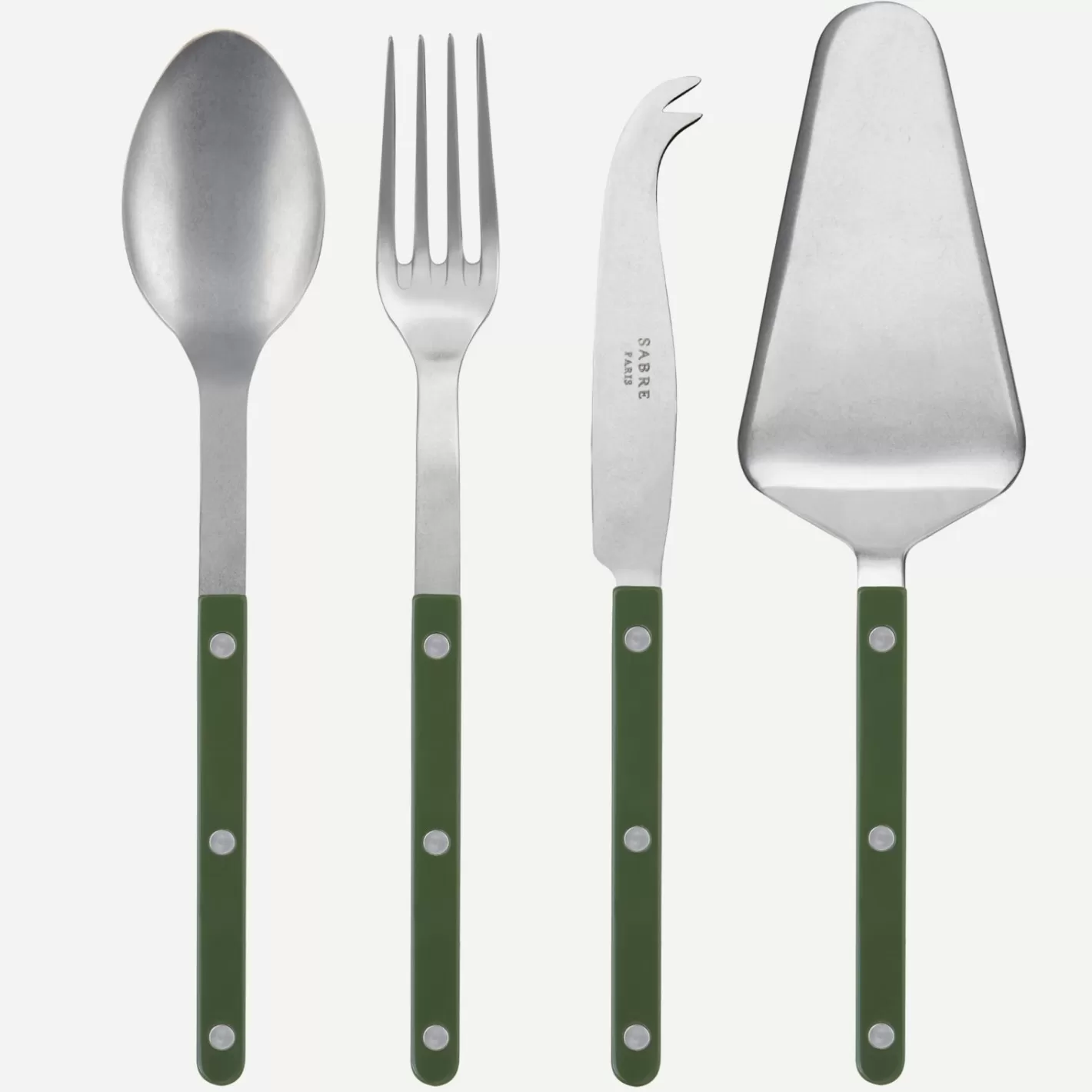 Sabre Paris Set Of 4 Must-Have Serving Pieces>Bistrot Vintage Solid, Green