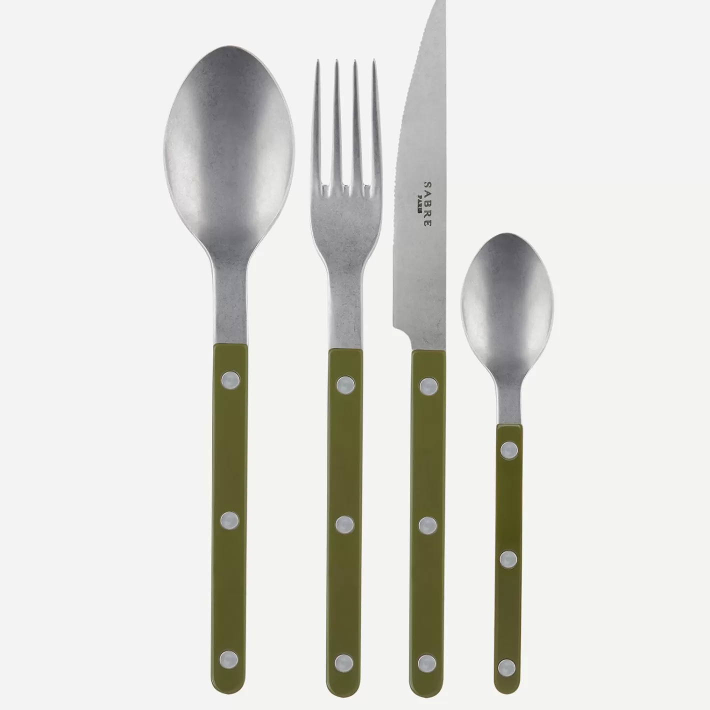 Sabre Paris 24 Pieces Set>Bistrot Vintage Solid, Green fern