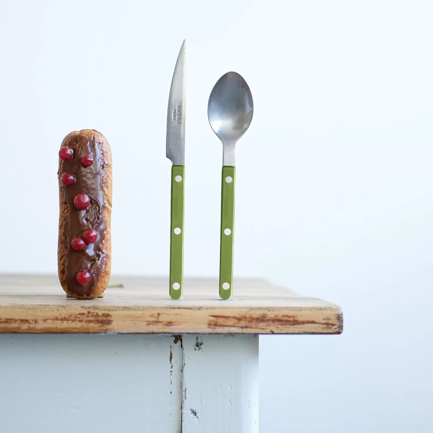 Sabre Paris Dessert Knife>Bistrot Vintage Solid, Green fern