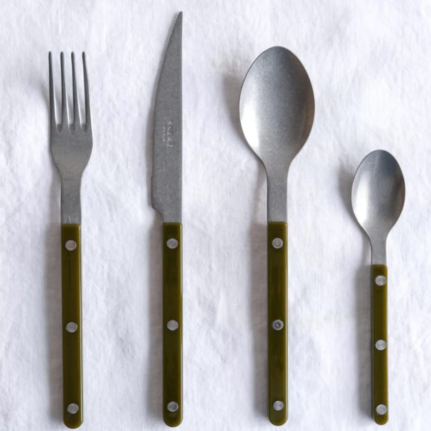 Sabre Paris 24 Pieces Set>Bistrot Vintage Solid, Green fern