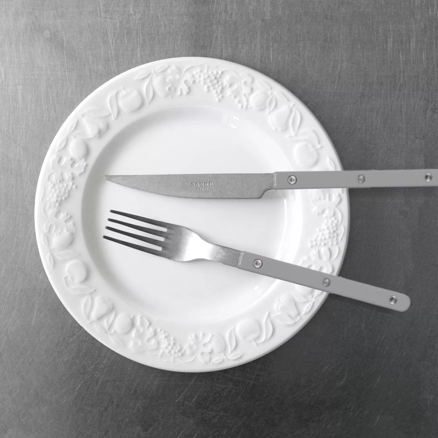 Sabre Paris 48 Pieces Set>Bistrot Vintage Solid, Grey