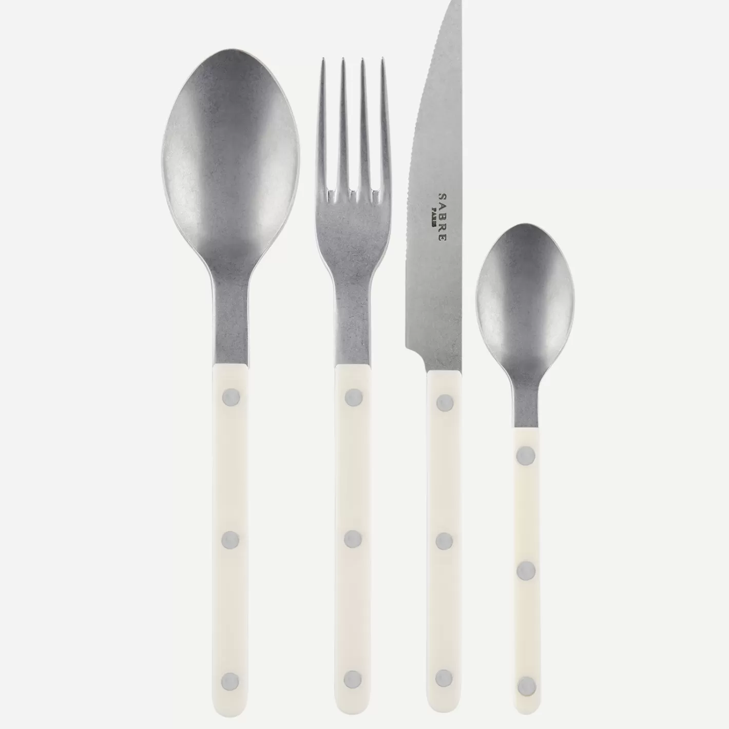 Sabre Paris 24 Pieces Set>Bistrot Vintage Solid, Ivory