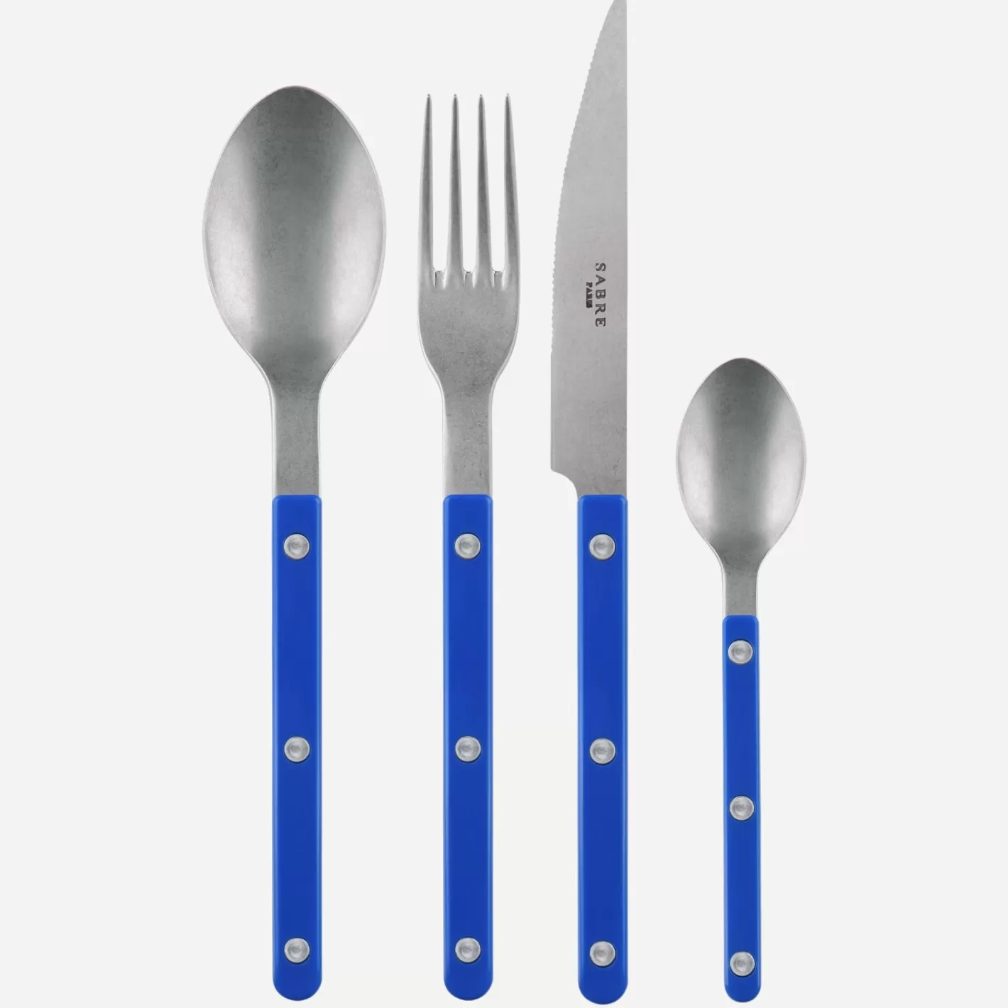 Sabre Paris 48 Pieces Set>Bistrot Vintage Solid, Lapis blue