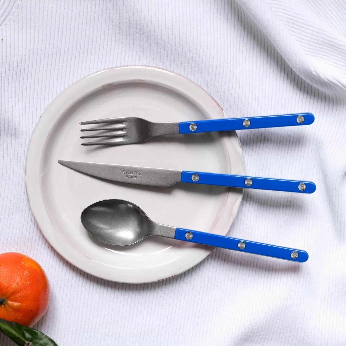 Sabre Paris Salad Fork>Bistrot Vintage Solid, Lapis blue