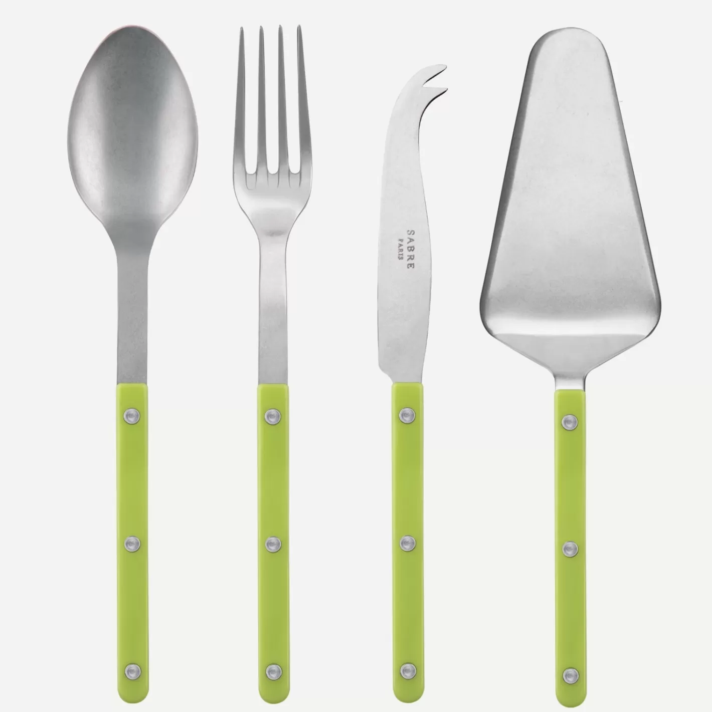 Sabre Paris Set Of 4 Must-Have Serving Pieces>Bistrot Vintage Solid, Lime