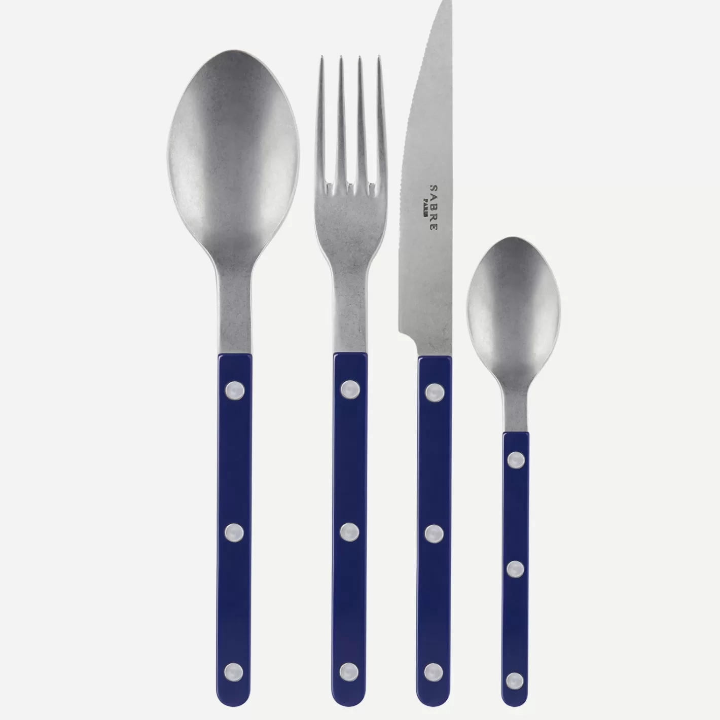 Sabre Paris 24 Pieces Set>Bistrot Vintage Solid, Navy blue