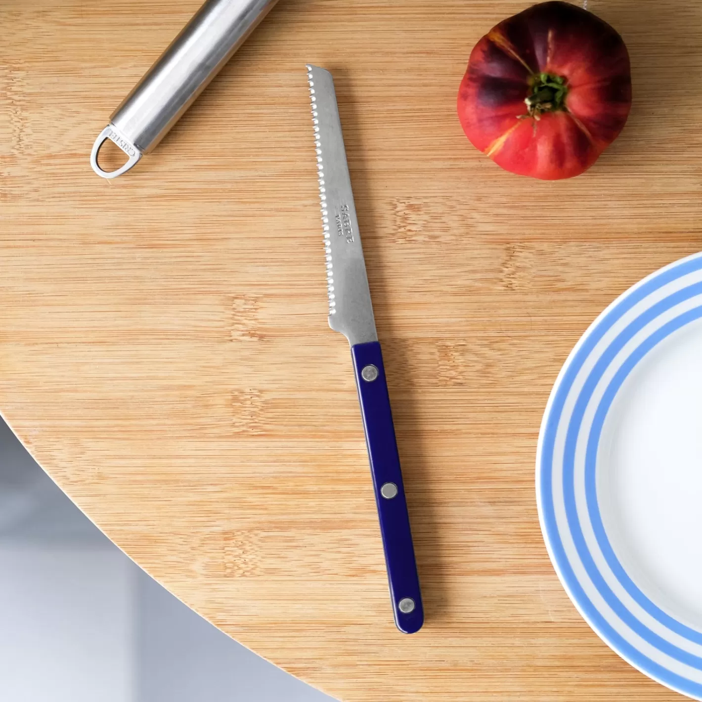 Sabre Paris Tomato Knife>Bistrot Vintage Solid, Navy blue