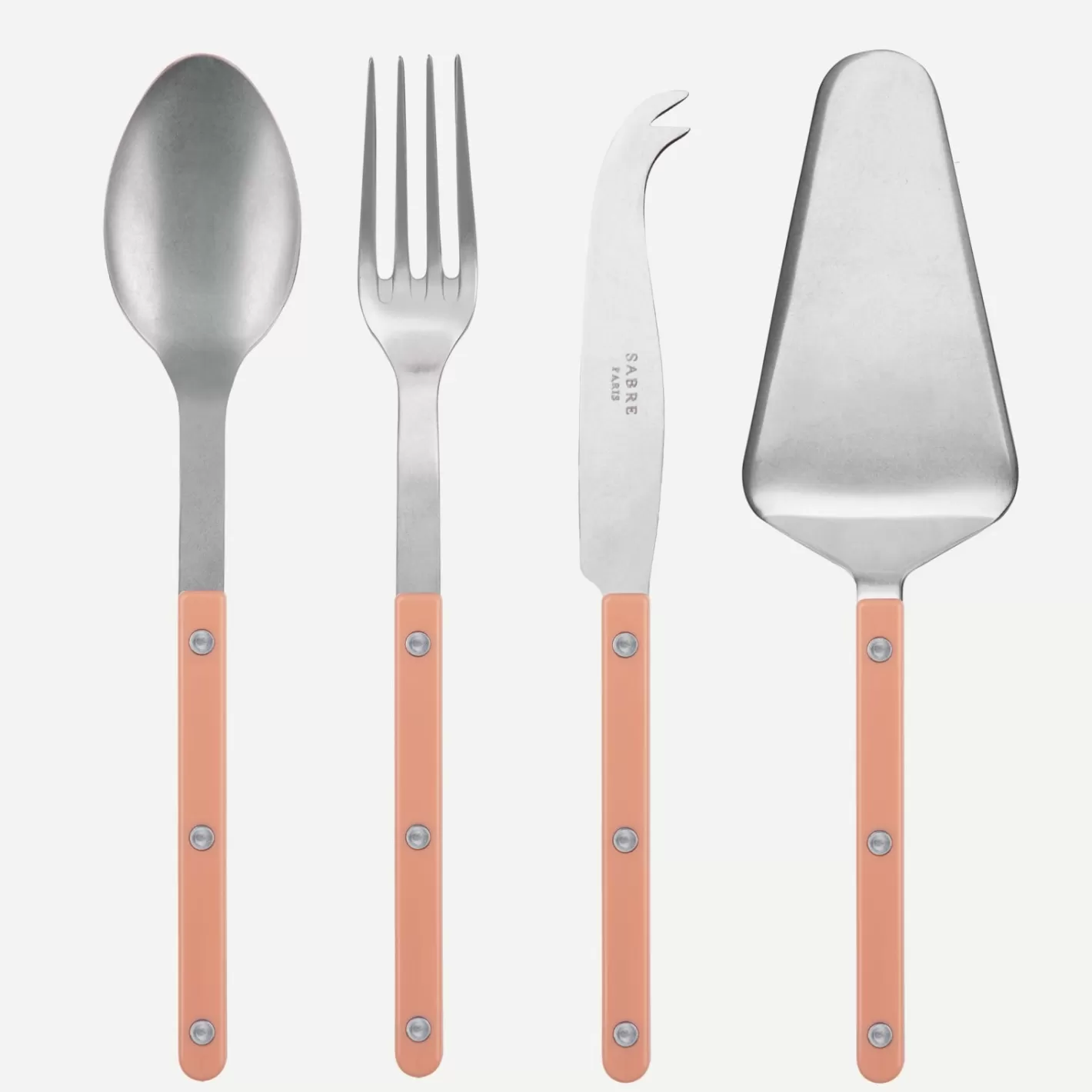 Sabre Paris Set Of 4 Must-Have Serving Pieces>Bistrot Vintage Solid, Nude Pink