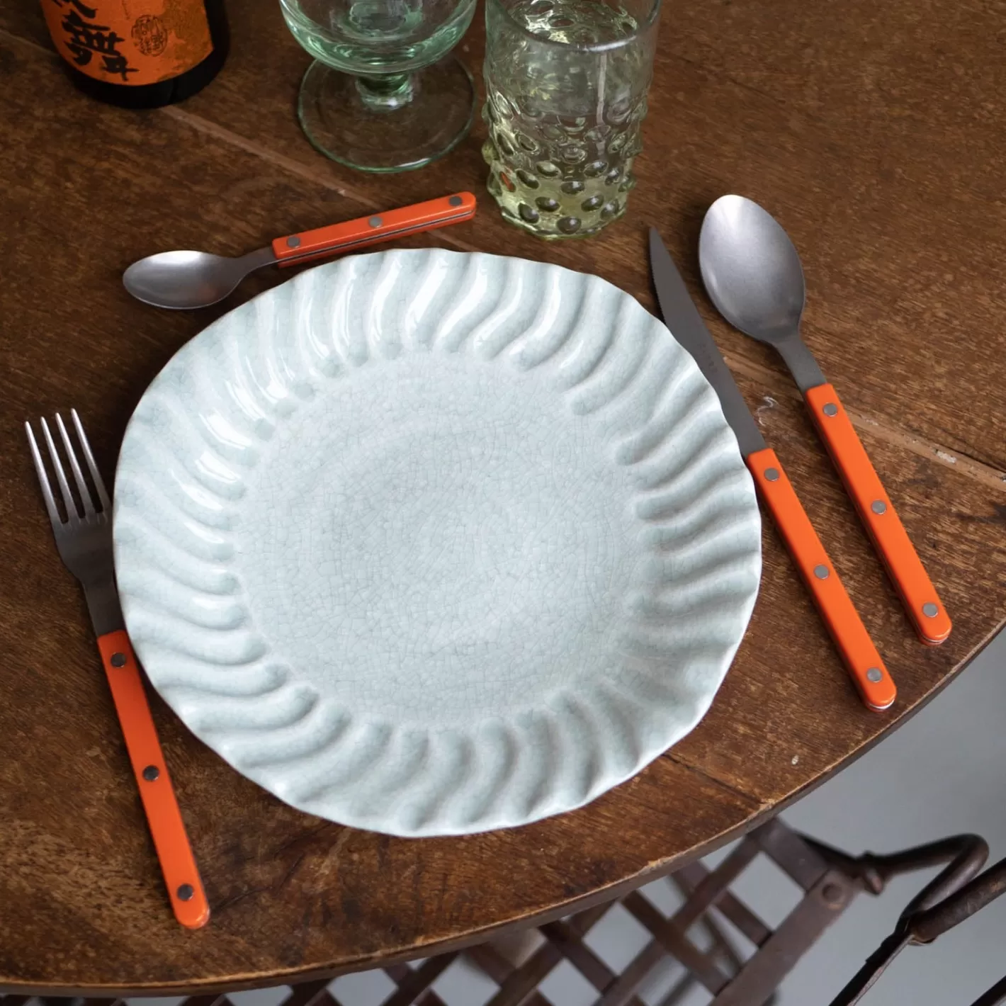 Sabre Paris Dinner Knife>Bistrot Vintage Solid, Orange