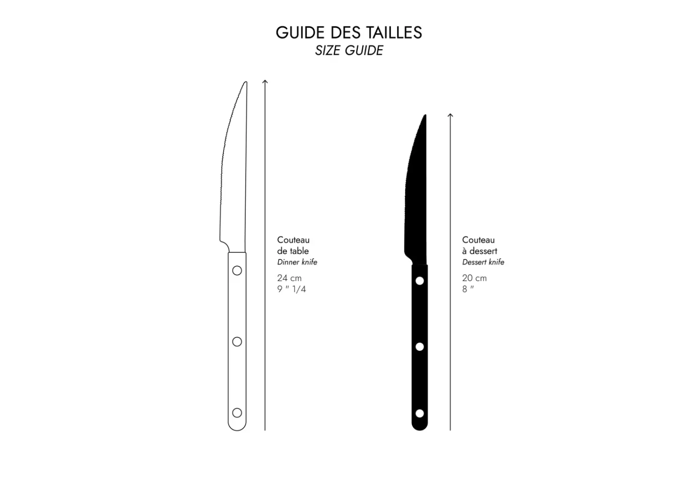 Sabre Paris Dessert Knife>Bistrot Vintage Solid, Orange