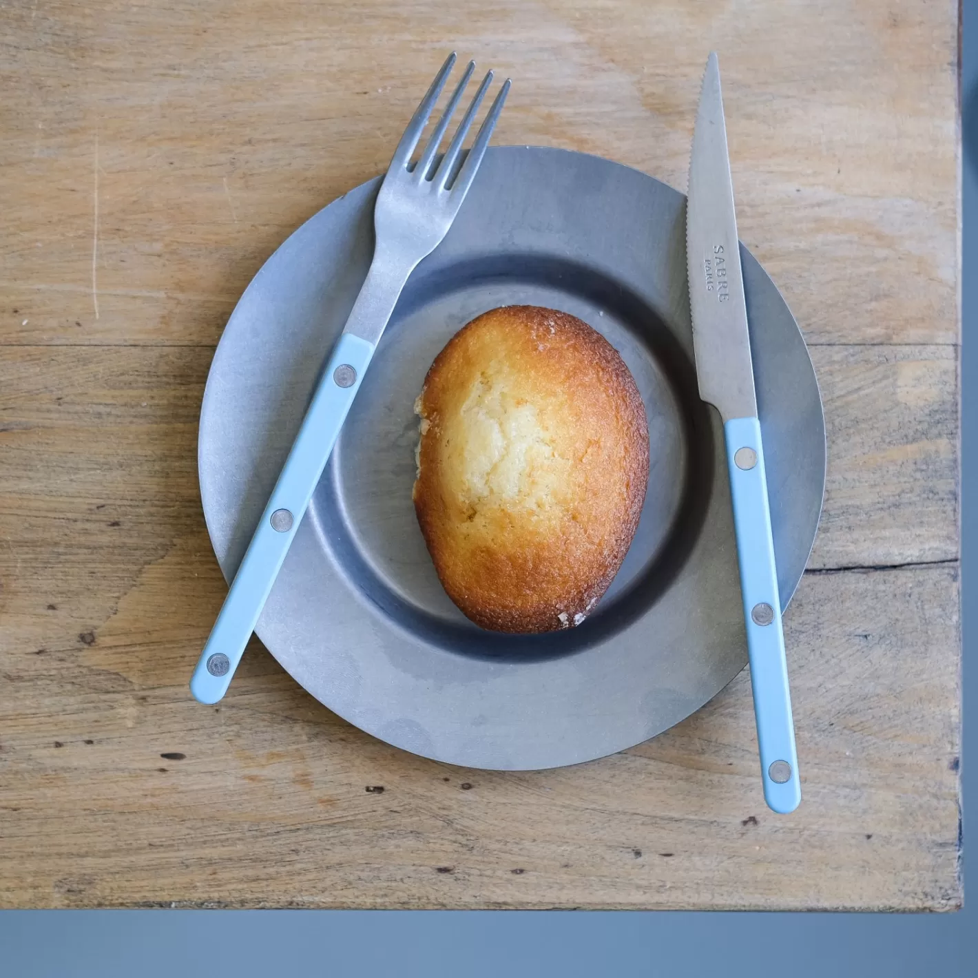Sabre Paris Dessert Knife>Bistrot Vintage Solid, Pastel blue