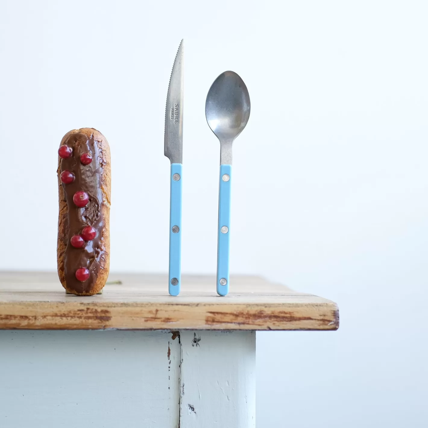 Sabre Paris Dessert Spoon>Bistrot Vintage Solid, Pastel blue