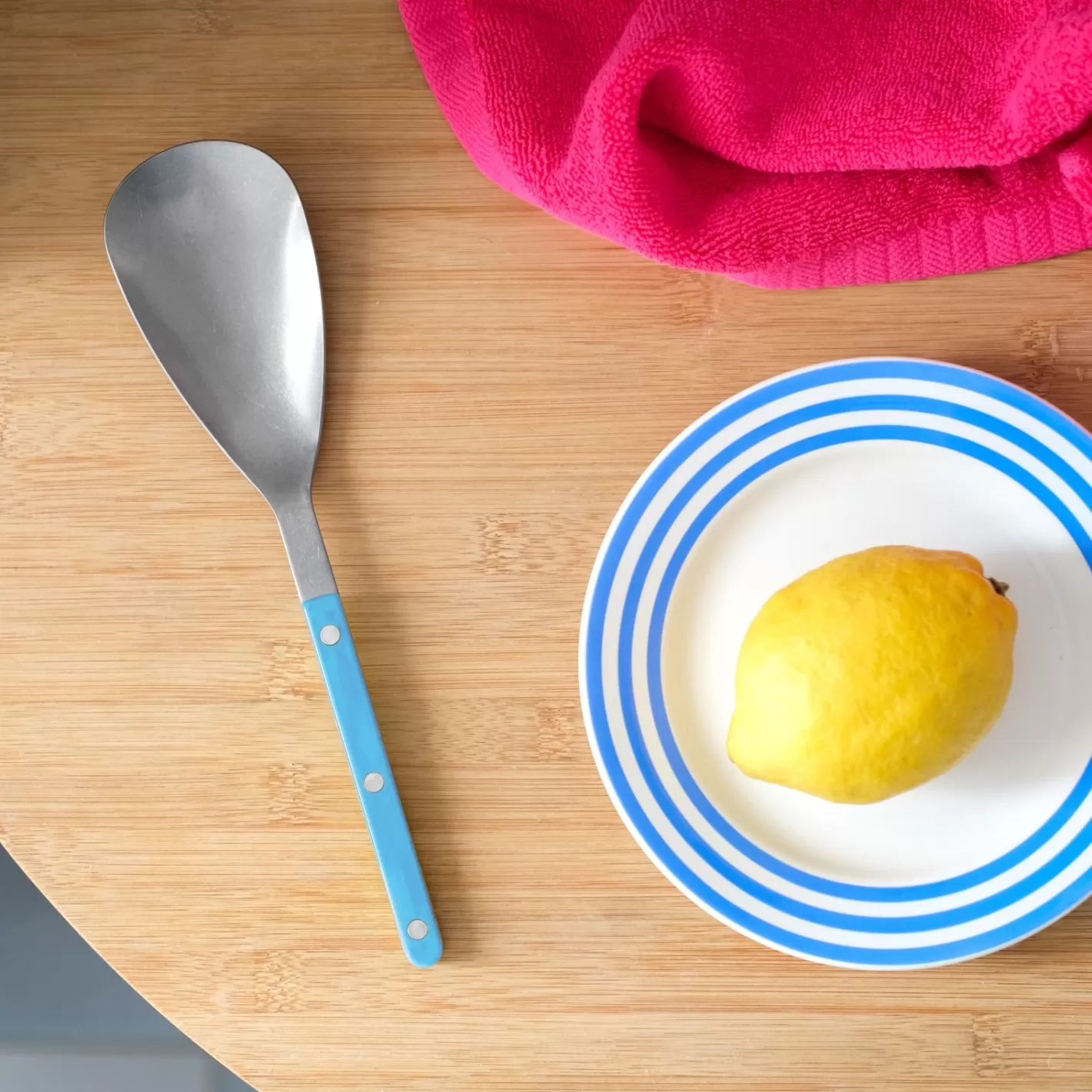 Sabre Paris Rice Spoon>Bistrot Vintage Solid, Pastel blue