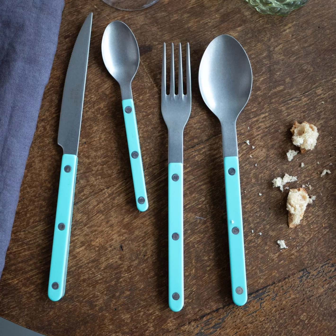 Sabre Paris Soup Spoon>Bistrot Vintage Solid, Pastel green