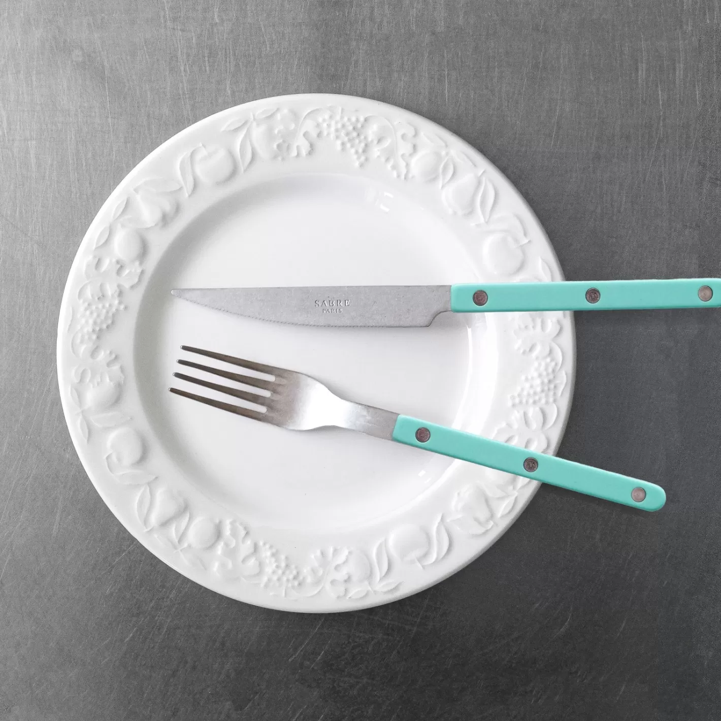 Sabre Paris Dinner Knife>Bistrot Vintage Solid, Pastel green