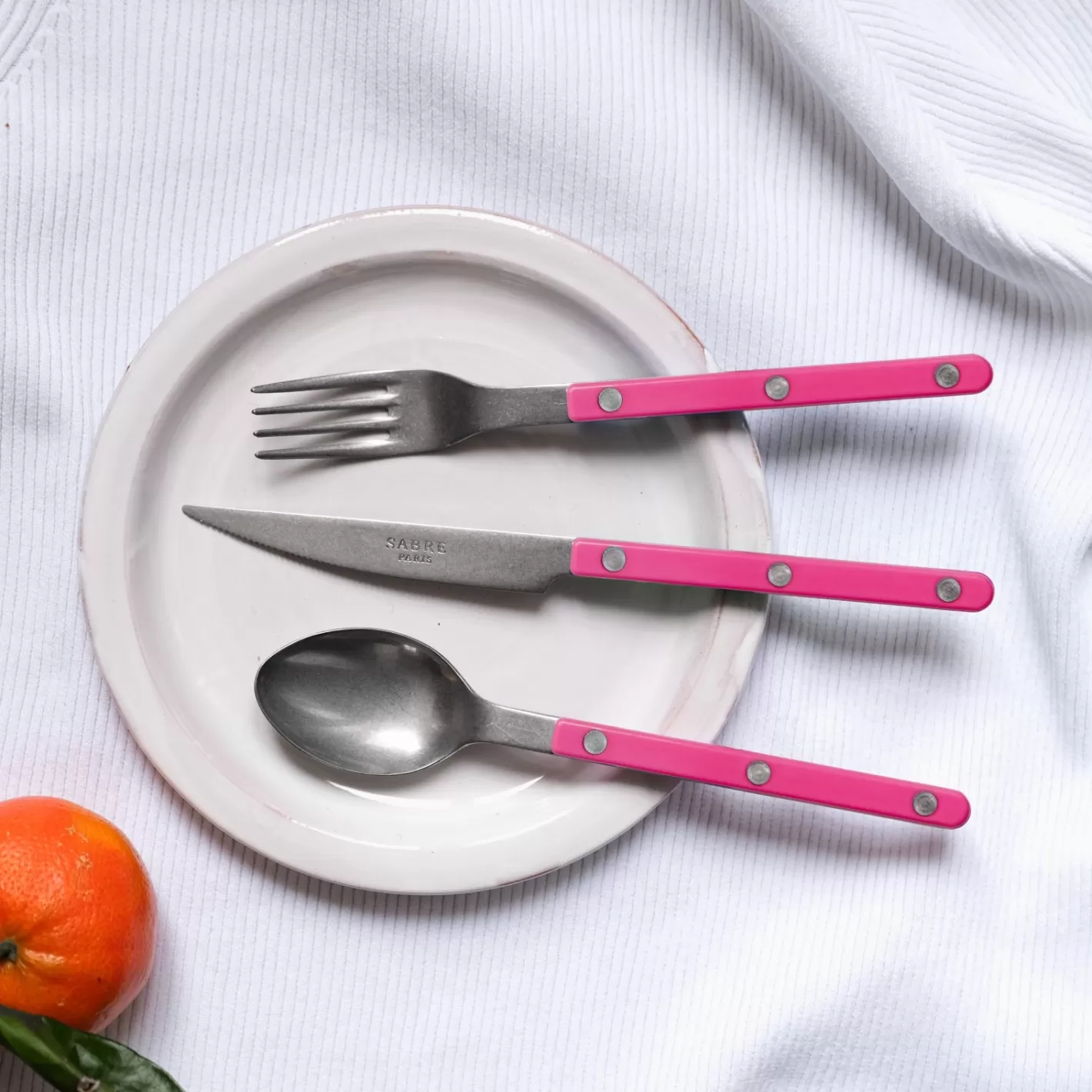 Sabre Paris Dessert Knife>Bistrot Vintage Solid, Raspberry