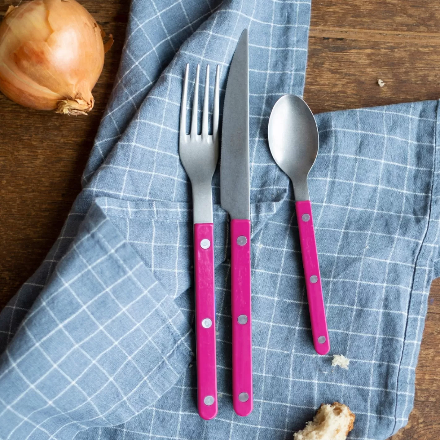 Sabre Paris Dinner Knife>Bistrot Vintage Solid, Raspberry