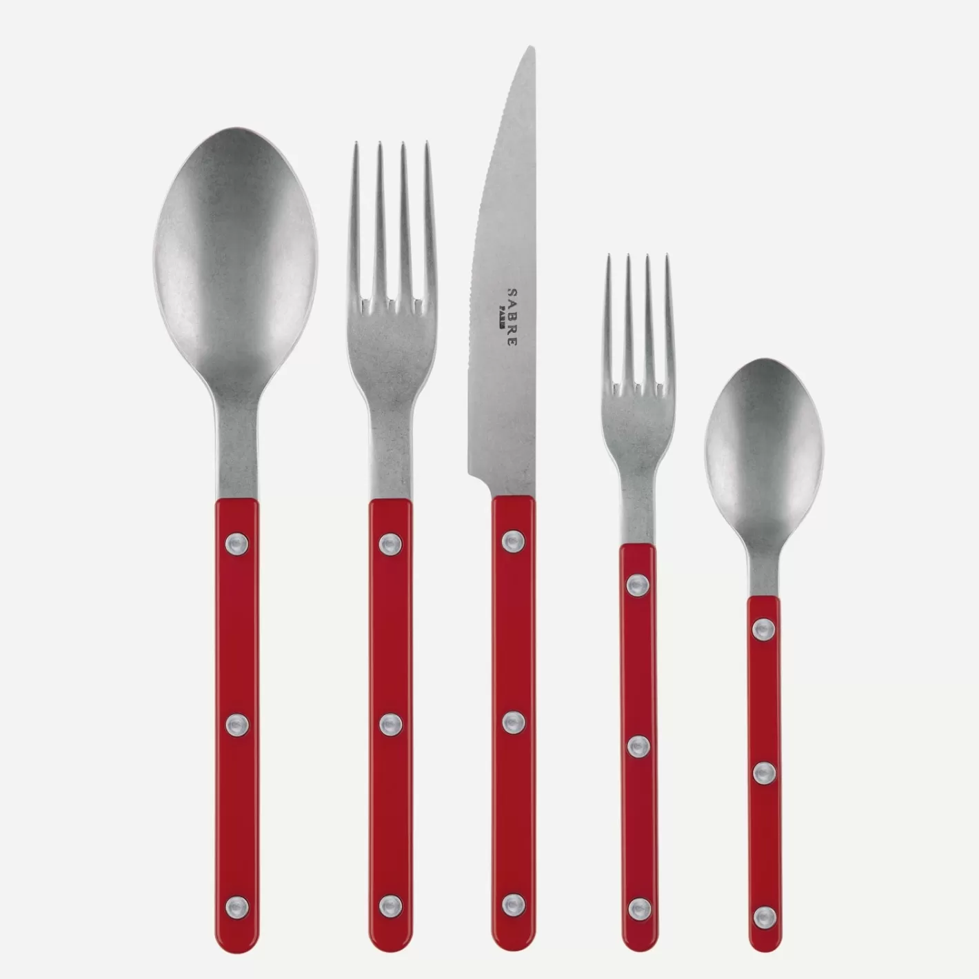 Sabre Paris Set Of 5 Pieces>Bistrot Vintage Solid, Red