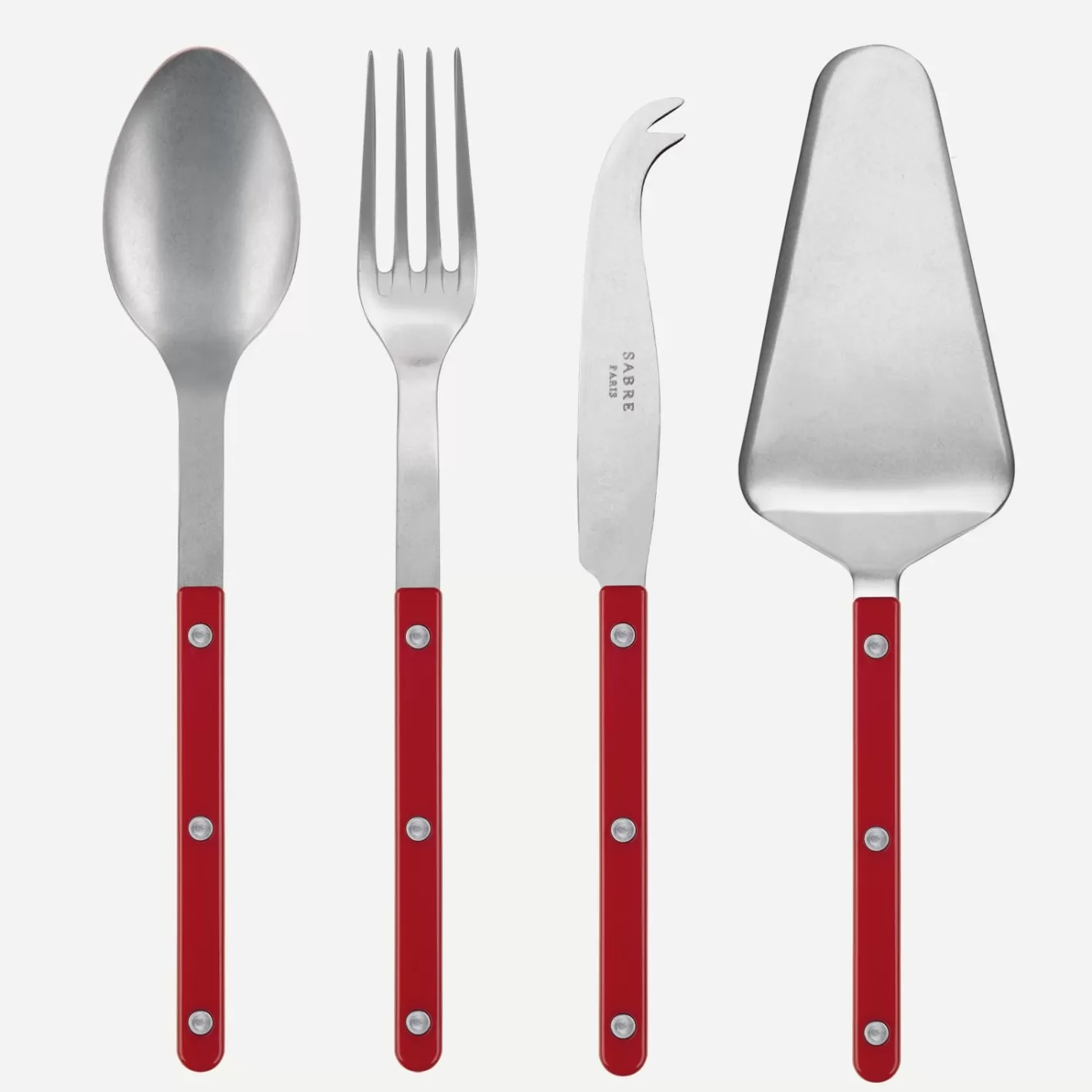 Sabre Paris Set Of 4 Must-Have Serving Pieces>Bistrot Vintage Solid, Red